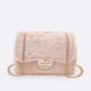 Faux Fur Mini Swing Bag - Camel